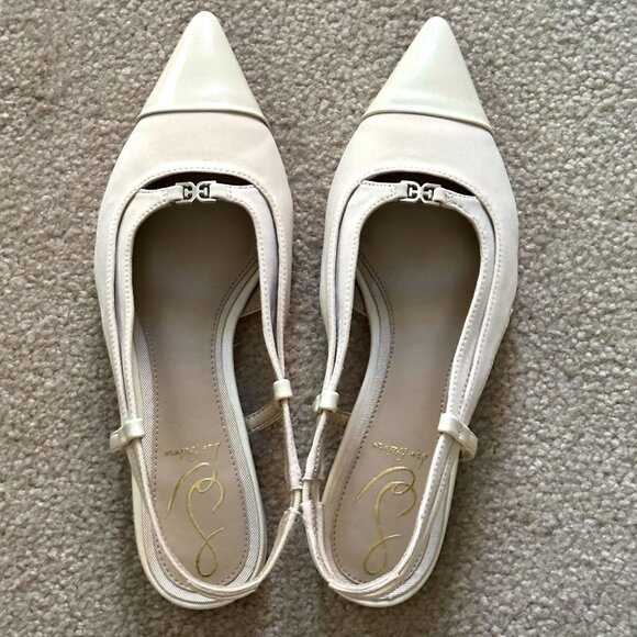 Sam Edelman Cecilia Slingback, size 6, color Alpine Ivory - Picture 3 of 4